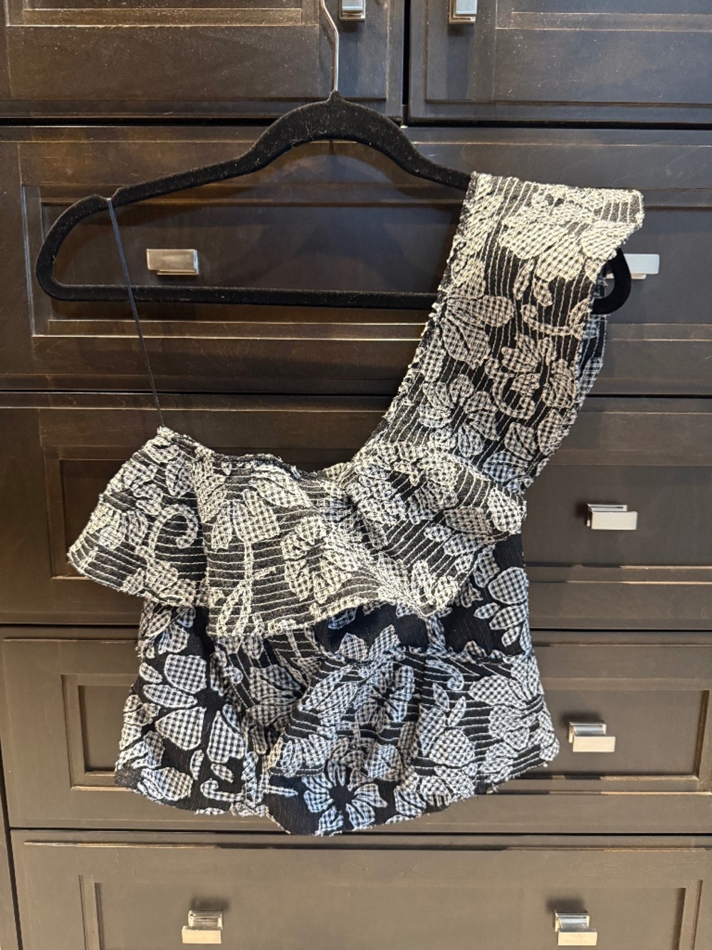 Zara Ruffled Lace Top